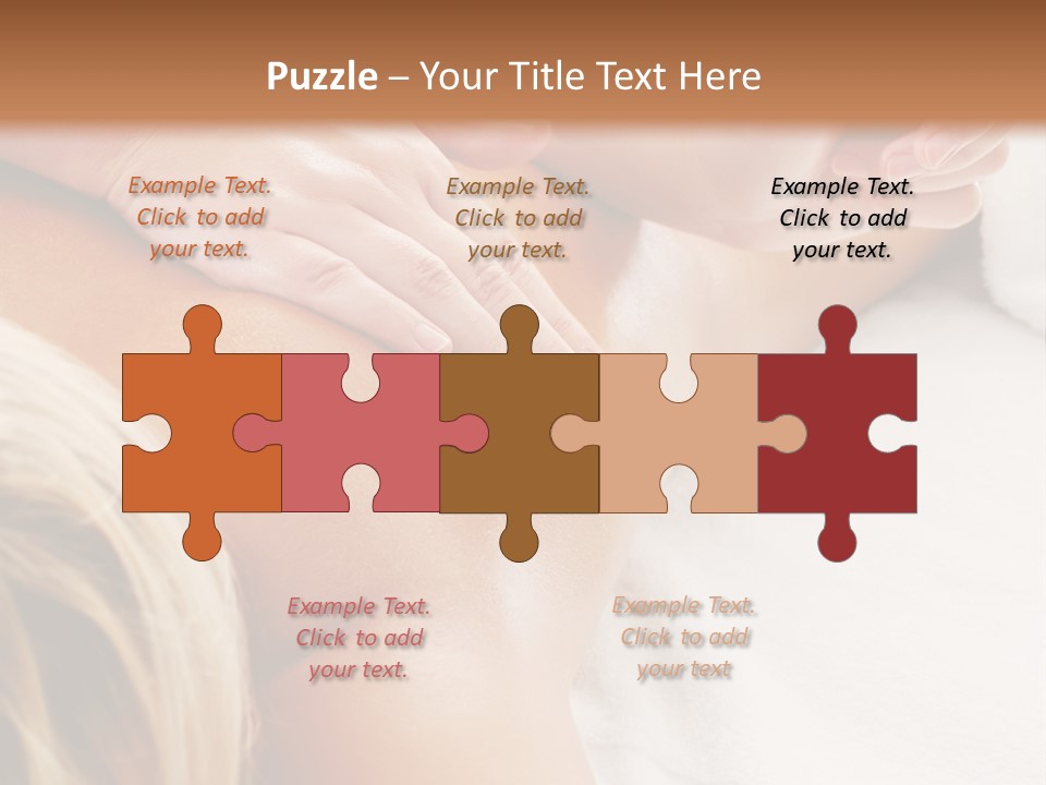 A Woman Getting A Back Massage In A Spa PowerPoint Template