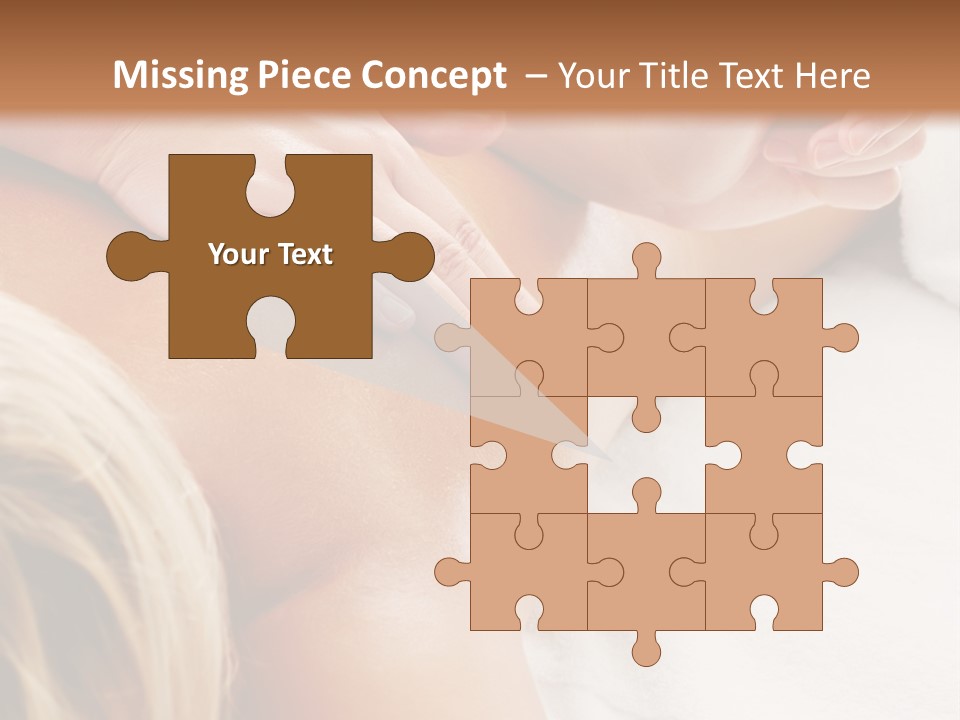 A Woman Getting A Back Massage In A Spa PowerPoint Template