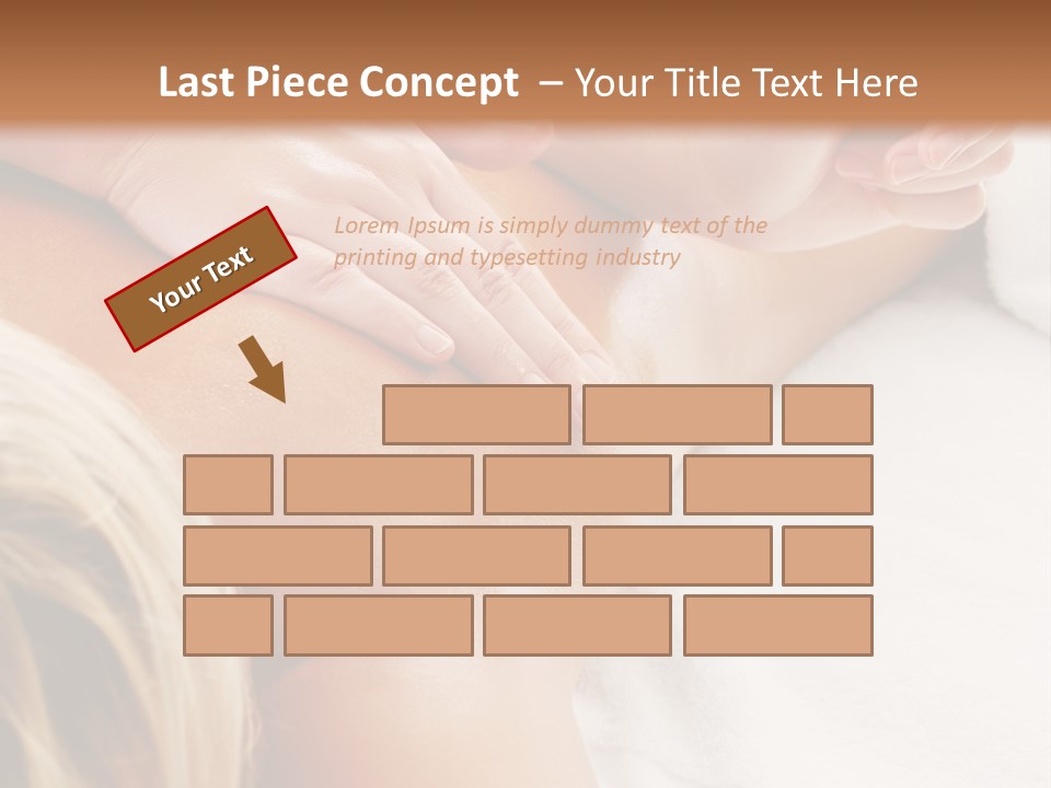 A Woman Getting A Back Massage In A Spa PowerPoint Template