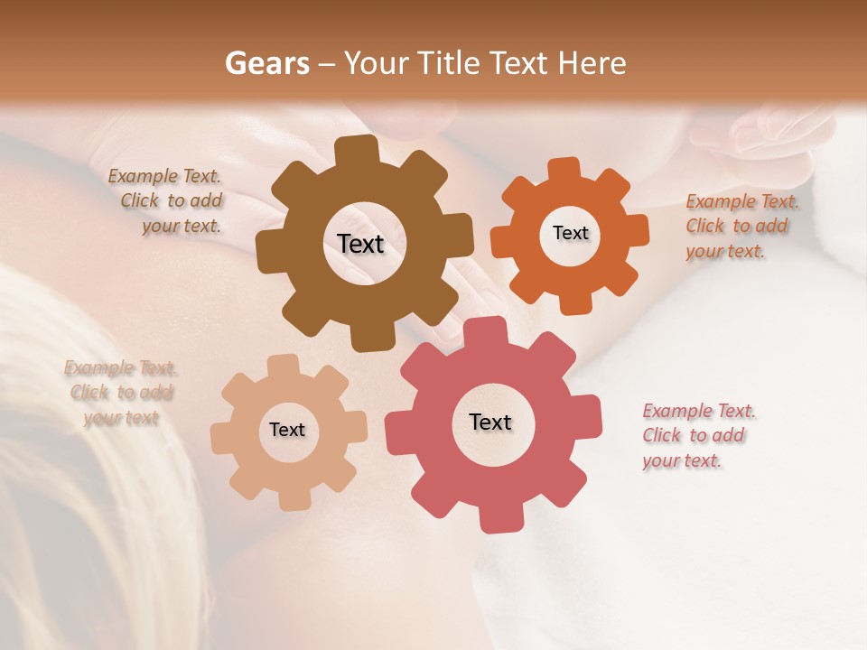 A Woman Getting A Back Massage In A Spa PowerPoint Template