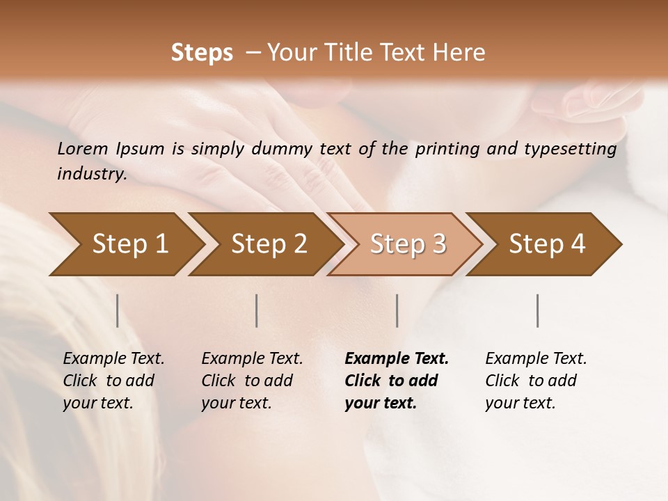 A Woman Getting A Back Massage In A Spa PowerPoint Template