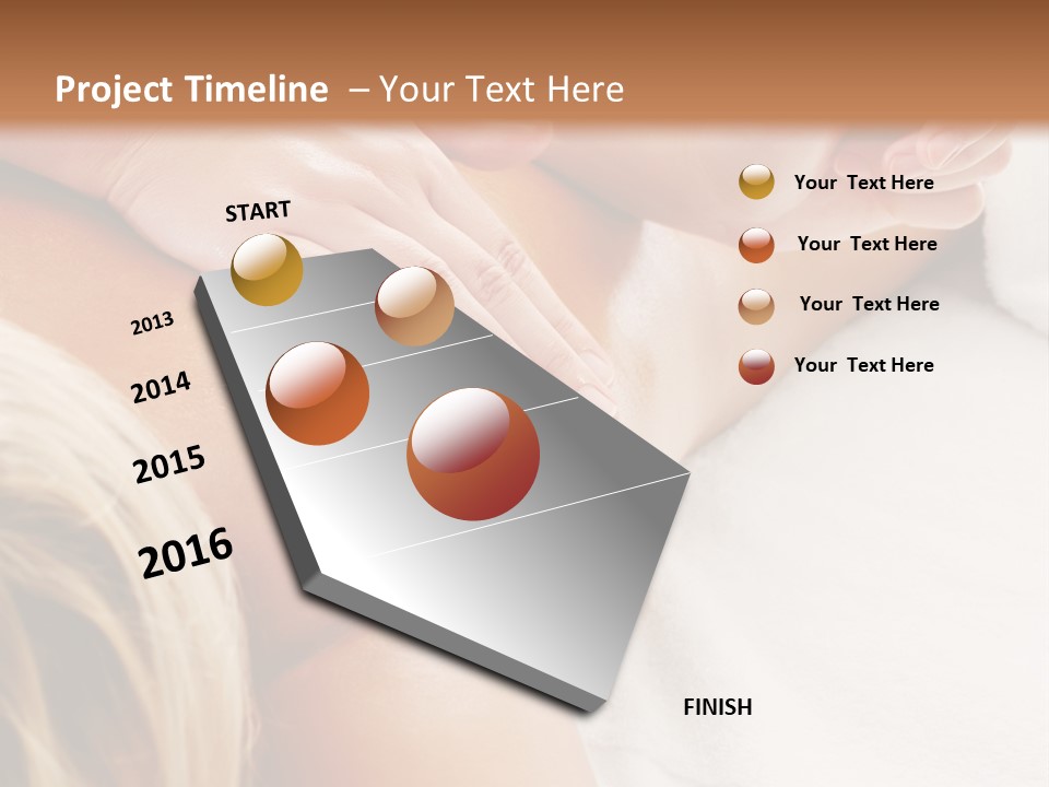 A Woman Getting A Back Massage In A Spa PowerPoint Template