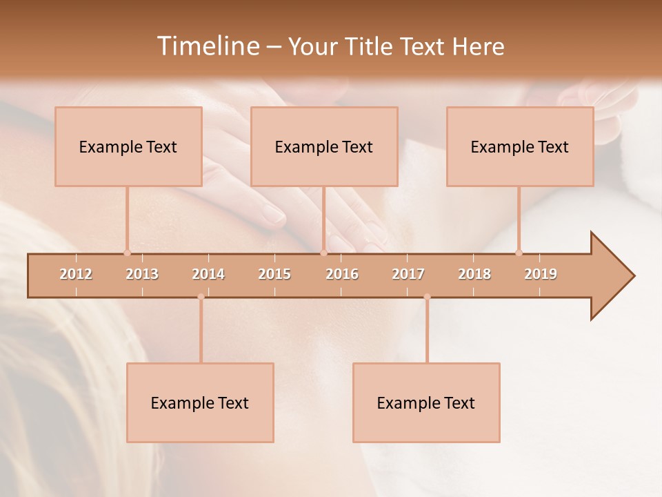 A Woman Getting A Back Massage In A Spa PowerPoint Template