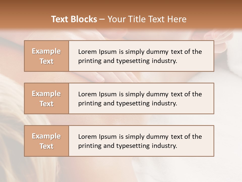 A Woman Getting A Back Massage In A Spa PowerPoint Template