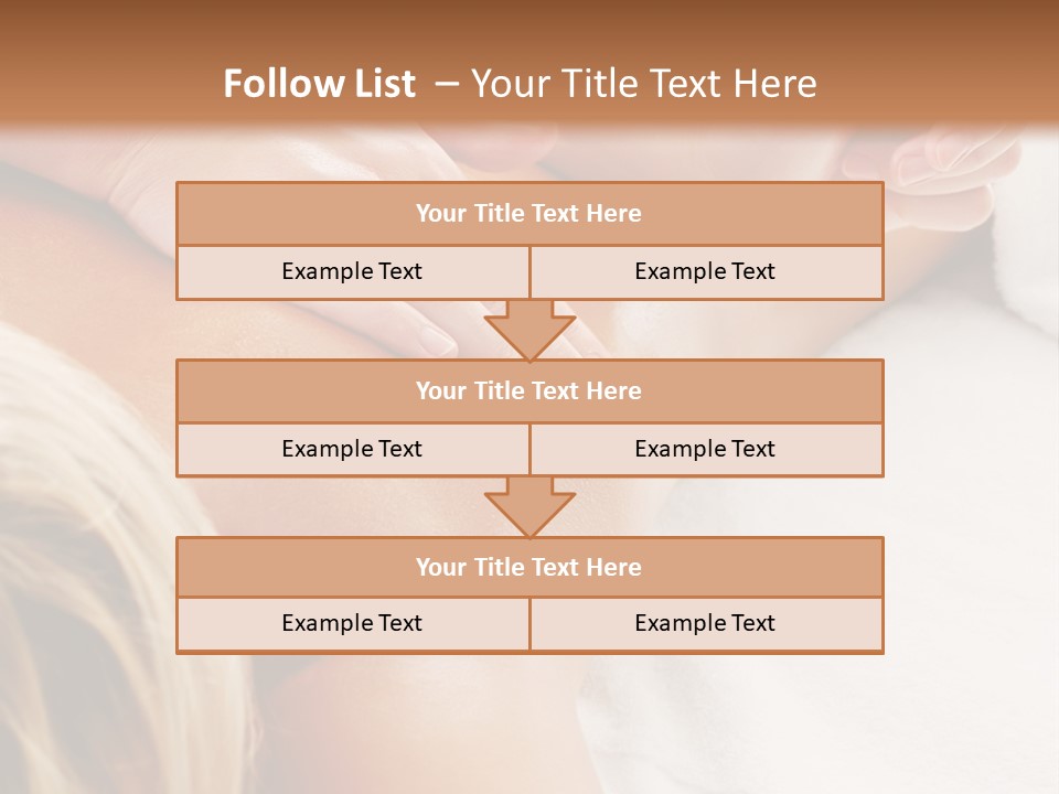 A Woman Getting A Back Massage In A Spa PowerPoint Template