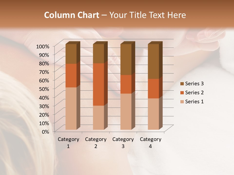 A Woman Getting A Back Massage In A Spa PowerPoint Template