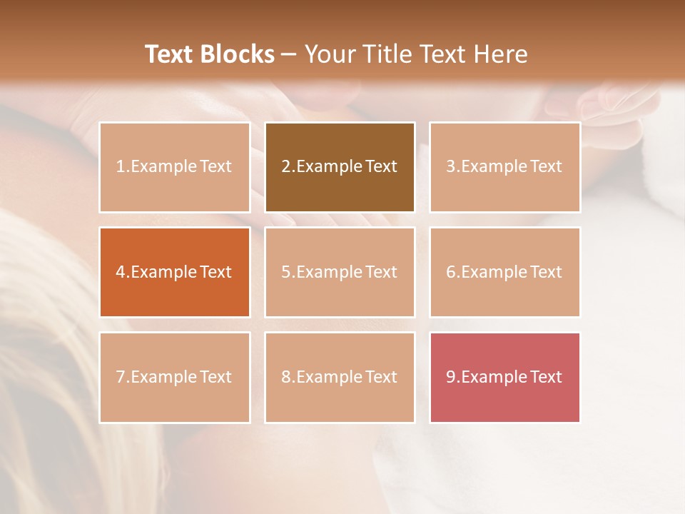 A Woman Getting A Back Massage In A Spa PowerPoint Template