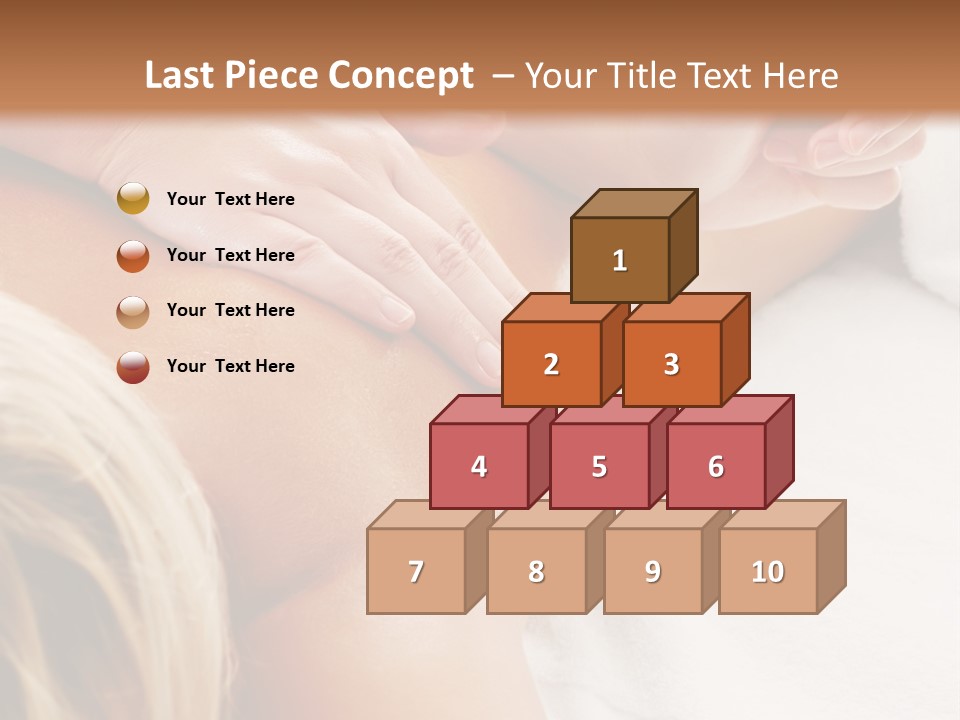 A Woman Getting A Back Massage In A Spa PowerPoint Template