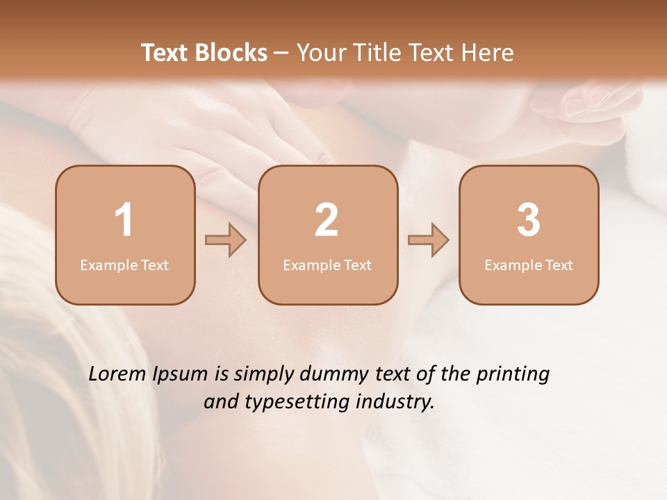 A Woman Getting A Back Massage In A Spa PowerPoint Template