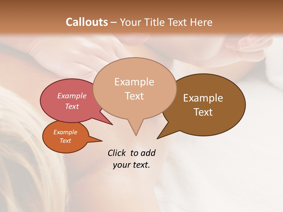 A Woman Getting A Back Massage In A Spa PowerPoint Template