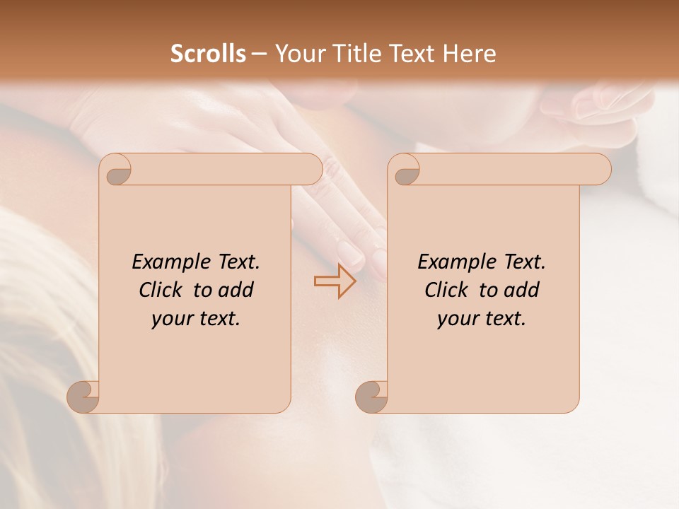 A Woman Getting A Back Massage In A Spa PowerPoint Template