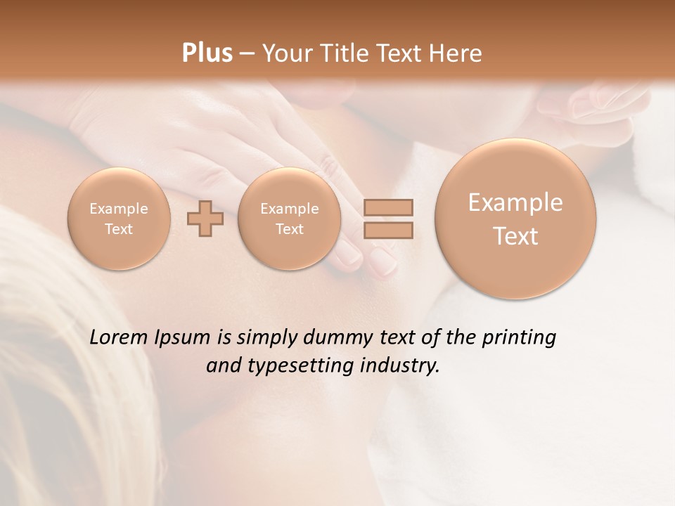 A Woman Getting A Back Massage In A Spa PowerPoint Template