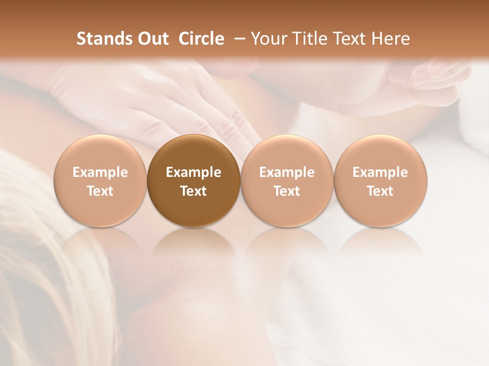 A Woman Getting A Back Massage In A Spa PowerPoint Template