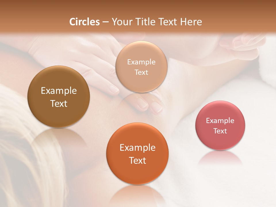 A Woman Getting A Back Massage In A Spa PowerPoint Template