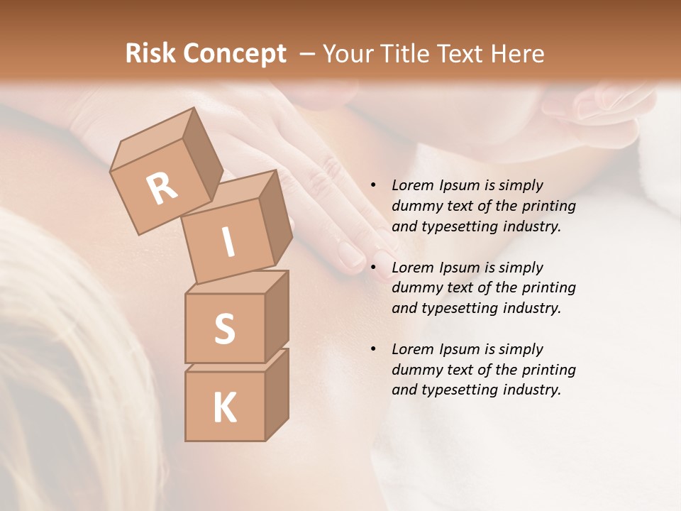 A Woman Getting A Back Massage In A Spa PowerPoint Template