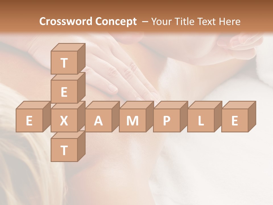 A Woman Getting A Back Massage In A Spa PowerPoint Template