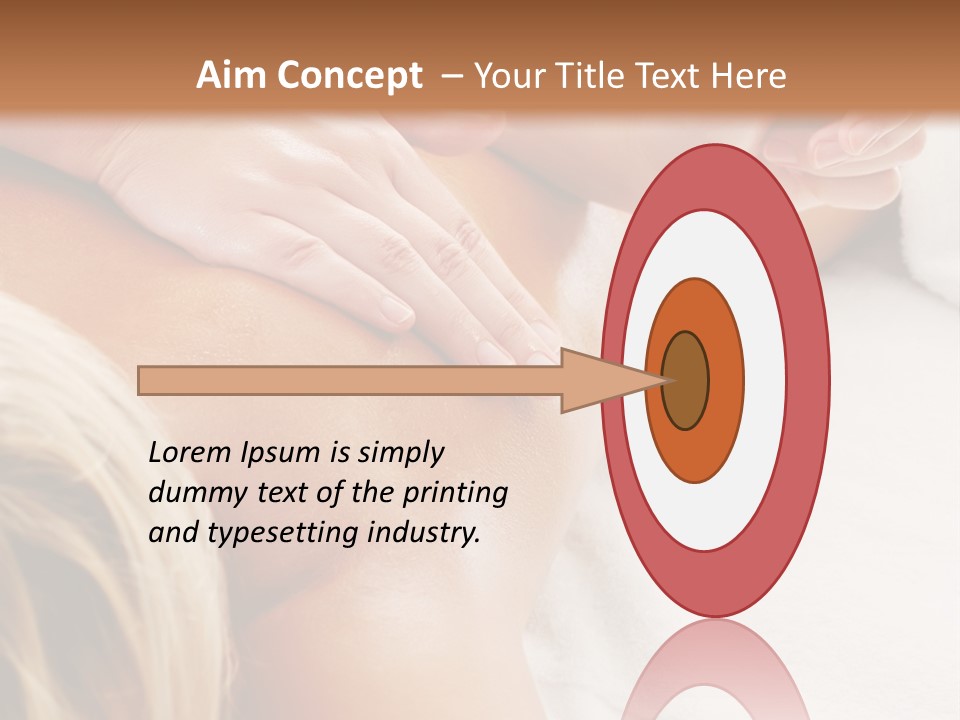 A Woman Getting A Back Massage In A Spa PowerPoint Template