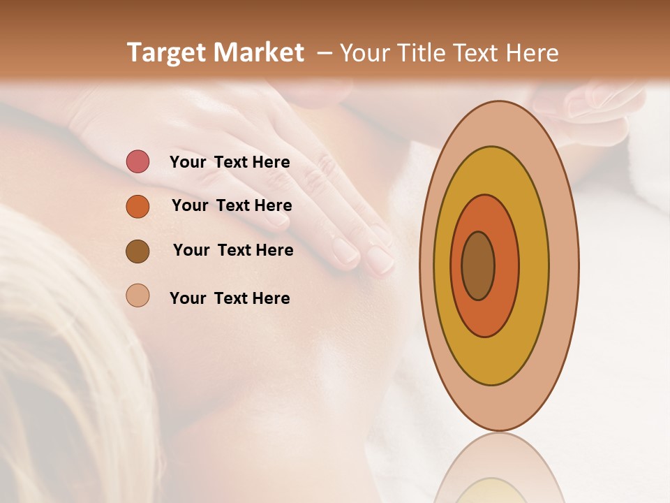 A Woman Getting A Back Massage In A Spa PowerPoint Template