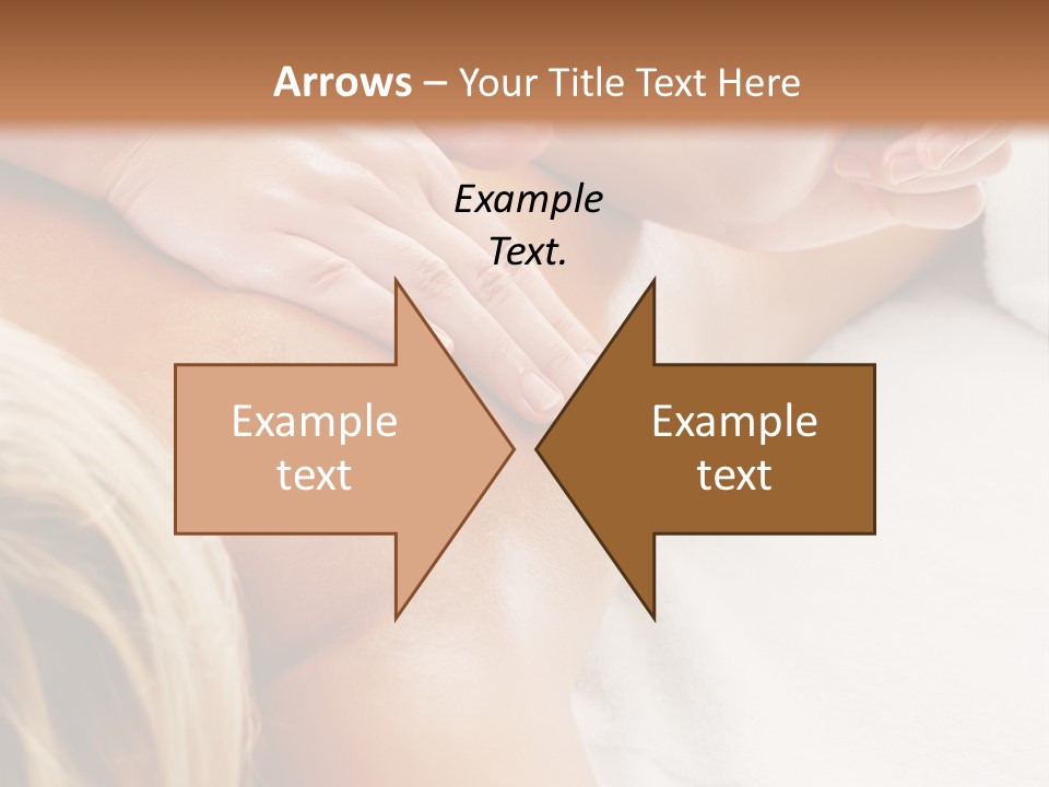 A Woman Getting A Back Massage In A Spa PowerPoint Template