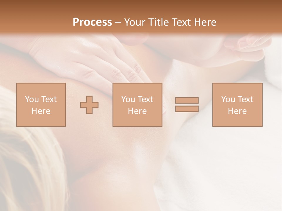 A Woman Getting A Back Massage In A Spa PowerPoint Template