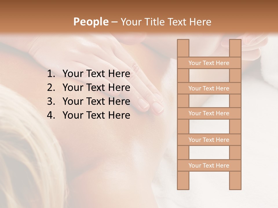 A Woman Getting A Back Massage In A Spa PowerPoint Template