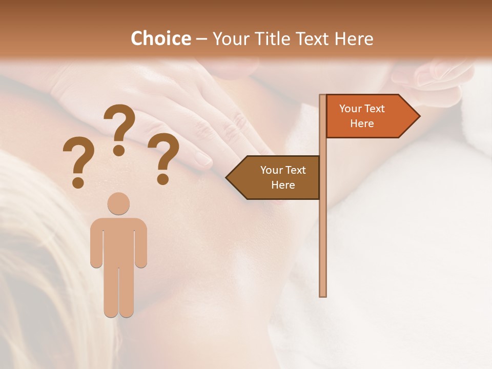 A Woman Getting A Back Massage In A Spa PowerPoint Template