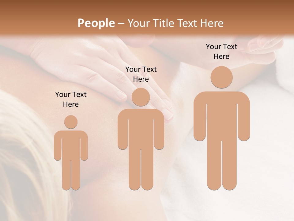 A Woman Getting A Back Massage In A Spa PowerPoint Template