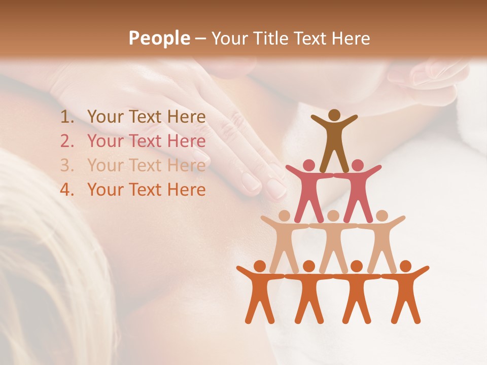 A Woman Getting A Back Massage In A Spa PowerPoint Template