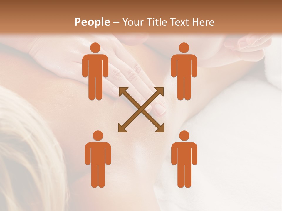 A Woman Getting A Back Massage In A Spa PowerPoint Template