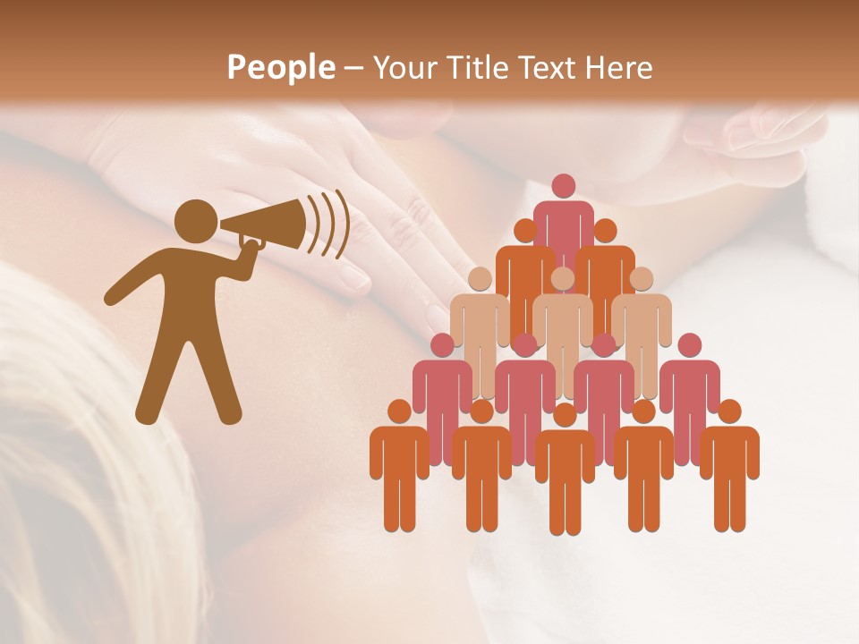 A Woman Getting A Back Massage In A Spa PowerPoint Template