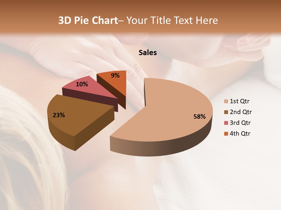 A Woman Getting A Back Massage In A Spa PowerPoint Template