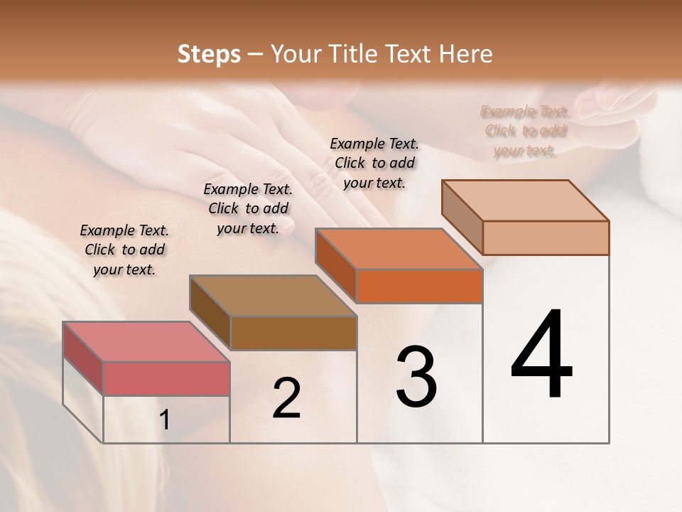 A Woman Getting A Back Massage In A Spa PowerPoint Template