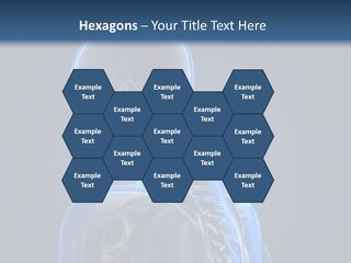 A Skeleton Is Shown With A Blue Background PowerPoint Template