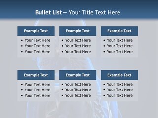 A Skeleton Is Shown With A Blue Background PowerPoint Template