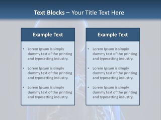 A Skeleton Is Shown With A Blue Background PowerPoint Template