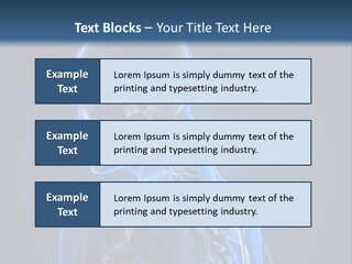A Skeleton Is Shown With A Blue Background PowerPoint Template