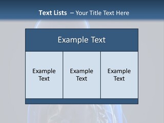 A Skeleton Is Shown With A Blue Background PowerPoint Template