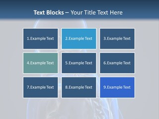 A Skeleton Is Shown With A Blue Background PowerPoint Template