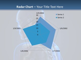 A Skeleton Is Shown With A Blue Background PowerPoint Template