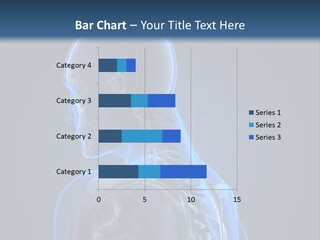 A Skeleton Is Shown With A Blue Background PowerPoint Template
