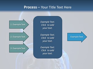 A Skeleton Is Shown With A Blue Background PowerPoint Template