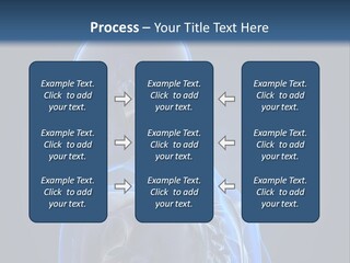 A Skeleton Is Shown With A Blue Background PowerPoint Template