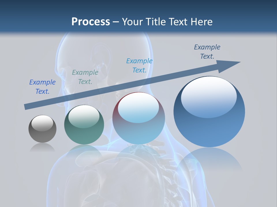 A Skeleton Is Shown With A Blue Background PowerPoint Template