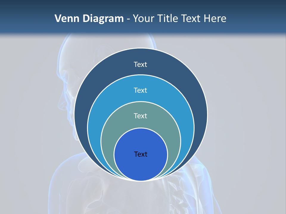 A Skeleton Is Shown With A Blue Background PowerPoint Template