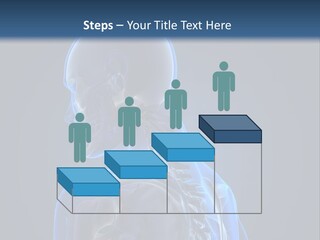 A Skeleton Is Shown With A Blue Background PowerPoint Template
