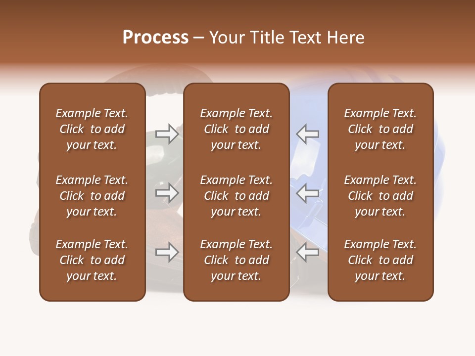 A Blue Hard Hat And Ear Muffs On Top Of A Pair Of Shoes PowerPoint Template