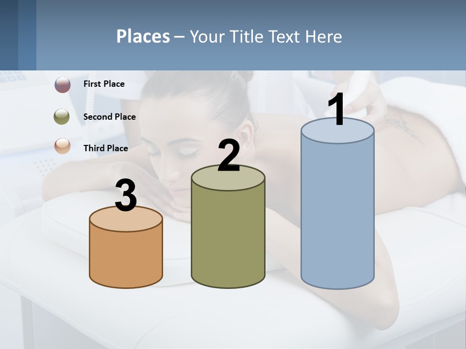 A Woman Getting A Massage In A Beauty Salon PowerPoint Template