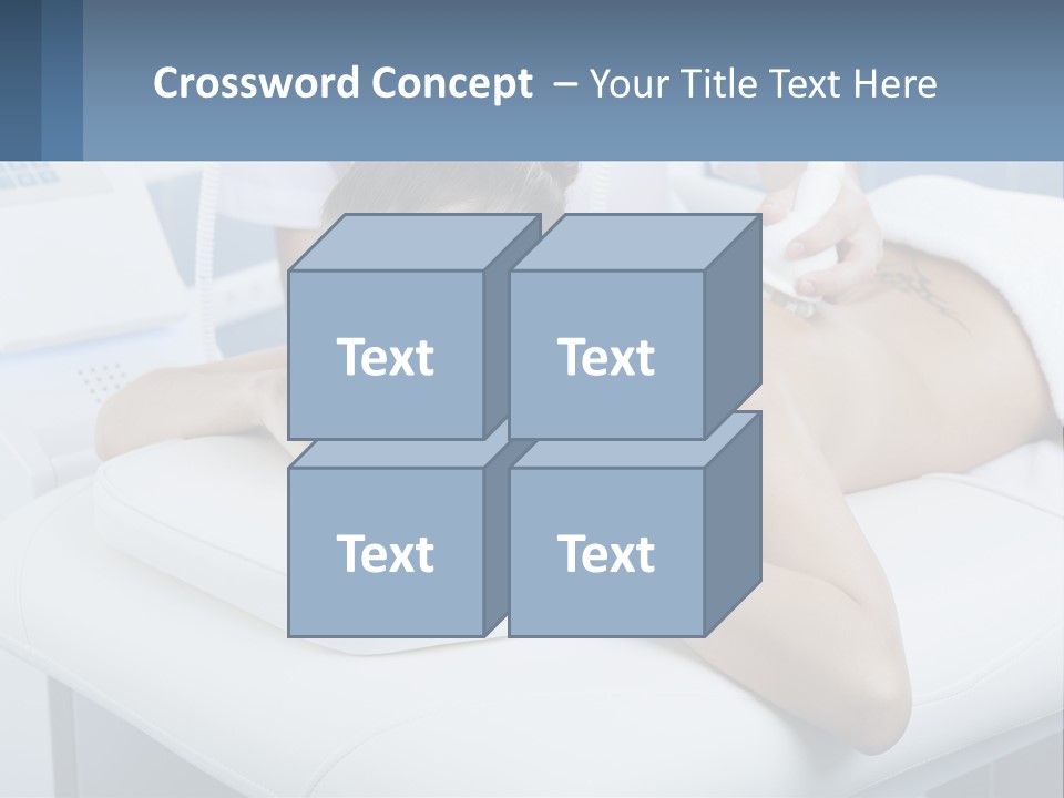 A Woman Getting A Massage In A Beauty Salon PowerPoint Template