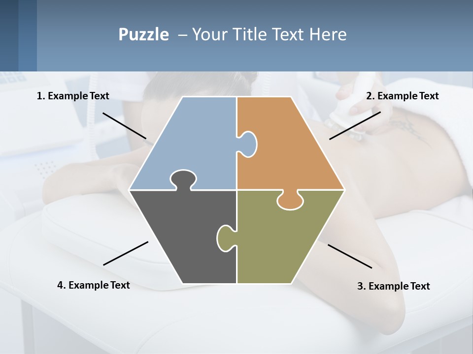 A Woman Getting A Massage In A Beauty Salon PowerPoint Template