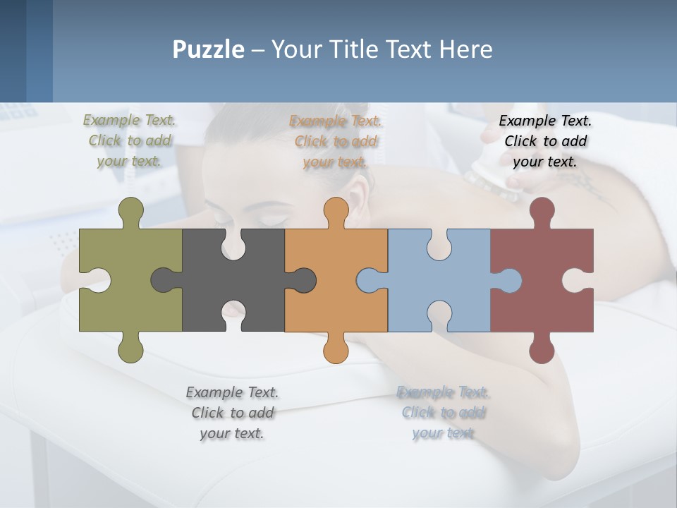 A Woman Getting A Massage In A Beauty Salon PowerPoint Template